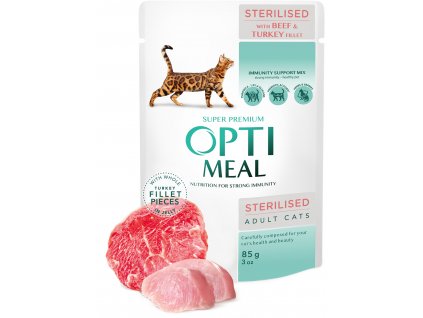 PAUCH CAT Sterelised beef and turkey+meat