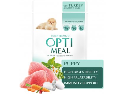 PAUCH DOG Puppy Turkey meat+kleyma 100g