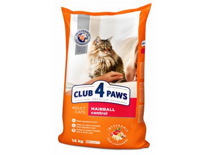 C4P «S účinkem odstranění chomáčů chlupů z trávicího traktu» Kompletní suché krmivo pro dospělé kočky