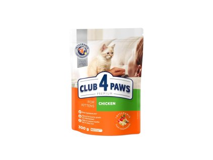Club 4 Paws Pro koťata “Kuře“ Suché krmivo 300g