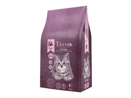 Dr Trend suche krmivo pro kotata s rybou 15 kg