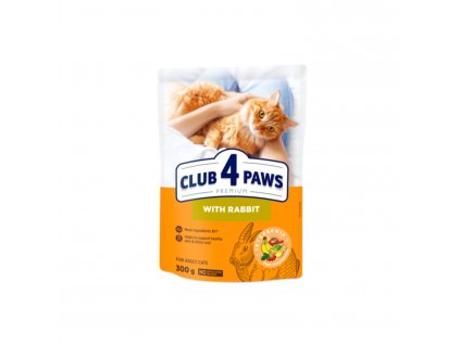 CLUB 4 PAWS«S králičím».Suché krmivo pro dospělé kočky 300g