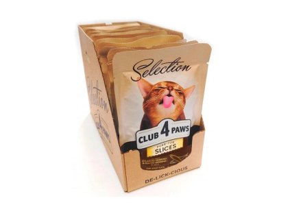 BALENÍ 12x 80g C4P Plus plátky s atlantickým a baltským sleděm v žele konzervované krmivo pro dospělé kočky