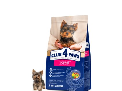 C4P Kompletní suché krmivo pro štěňata miniaturních a malých plemen,2kg