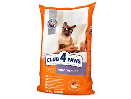 C4P Pro kočky žijící v bytě «4 v 1». Kompletní suché krmivo pro dospělé kočky
