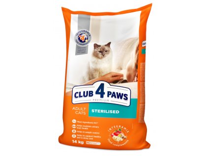 Club 4 Paws STERILIZOVANÉ.Suché krmivo pro kočky