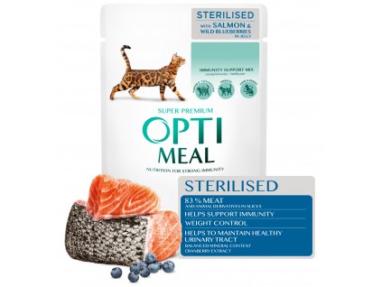PAUCH cat ster salmon meat+kleyma 85g