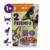 BALENÍ 12x85g 2FRIENDS S RYBOU V OMÁČCE PRO KOČKY