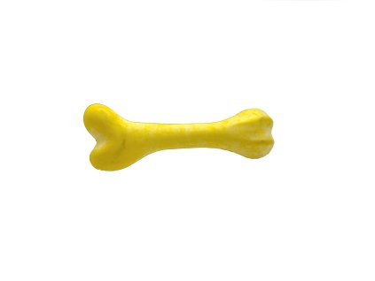 TOMMI KOST Z TVRDÉ GUMY ŽLUTÁ 20CM