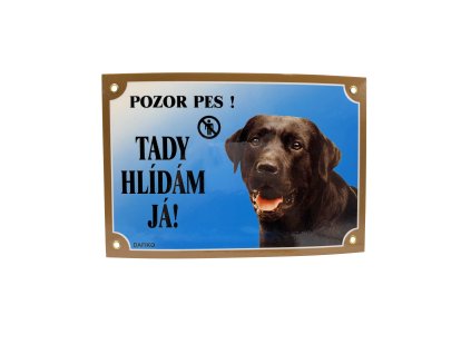 TADY HLÍDÁM JÁ! LABRADORSKÝ RETRÍVR ČERNÝ