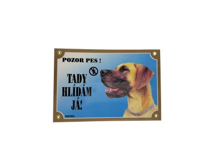 TADY HLÍDÁM JÁ! NĚMECKÁ DOGA ŽLUTÁ