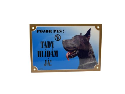 TADY HLÍDÁM JÁ! NĚMECKÁ DOGA ČERNÁ