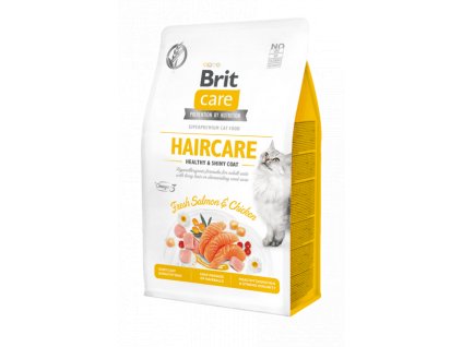 BRIT CARE CAT GRAIN FREE HAIRCARE HEALTHY & SHINY COAT 400g