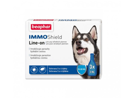 Beaphar IMMO SHIELD LINE ON 15 30KG 3X3ML