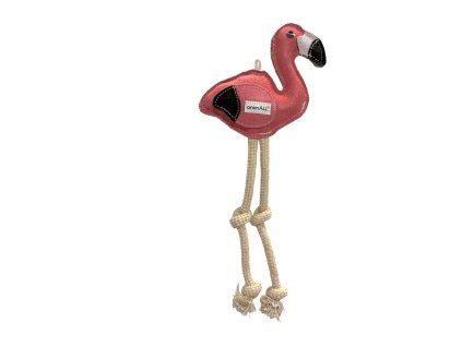 ANIMALL KOŽENÁ HRAČKA PLAMEŇÁK