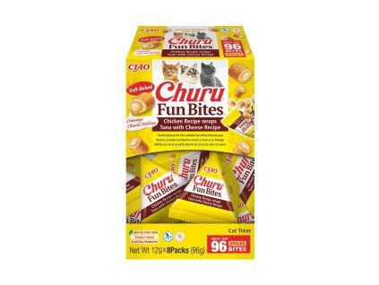 Churu Cat Box Fun Bites Chicke Wraps Cheese 8X12g 2 2 2