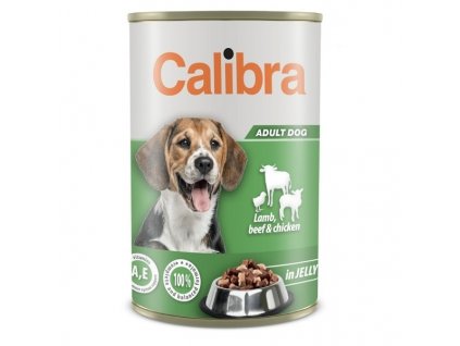 Calibra Dog konzerva Lamb, Beef & Chicken in Jelly 1240 g