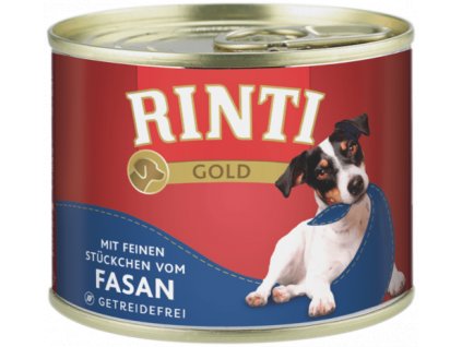 Rinti Dog Gold konzerva bažant 185 g 2