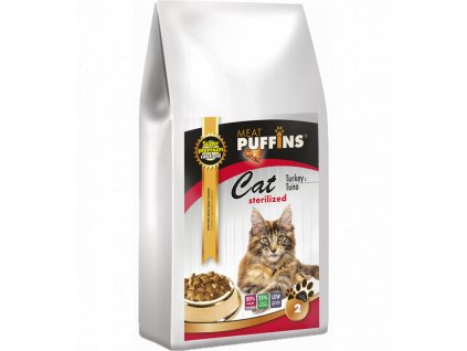 Puffins Cat Sterilised Turkey & Tuna 2 kg