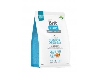 Brit Care Dog Grain free Junior Large Breed Salmon 3 kg