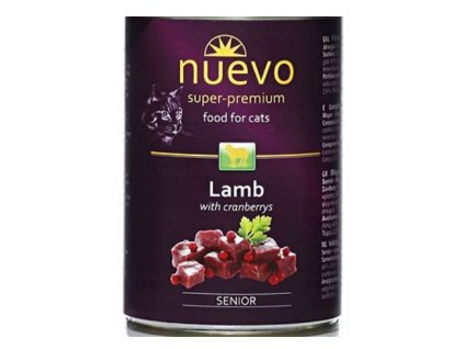 Nuevo Cat konzerva Senior Lamb & Cranberries 400 g 0