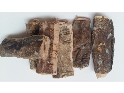 Plátky z tresčí kůže plněné rybím masem 250g