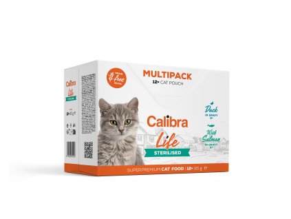 Calibra Cat Life kapsa Superpremium Sterilised Multipack 12x85g