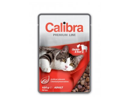 Calibra Cat kapsa Premium Adult Chicken & Beef 100G