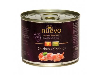 Nuevo Cat konzerva Adult Chicken & Shrimps 200 g 1
