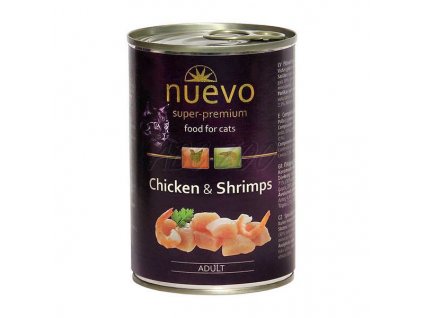 Nuevo Cat konzerva Adult Chicken & Shrimps 400 g 1