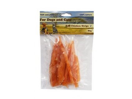 For Dogs and Cats Kuřecí proužky měkké 80g 2