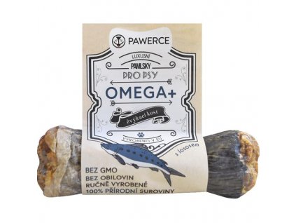 Pawerce žvýkací kost plněná OMEGA+ 10cm