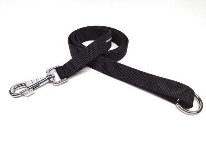 Vodítko ČERNÉ, vel. M velká karabina