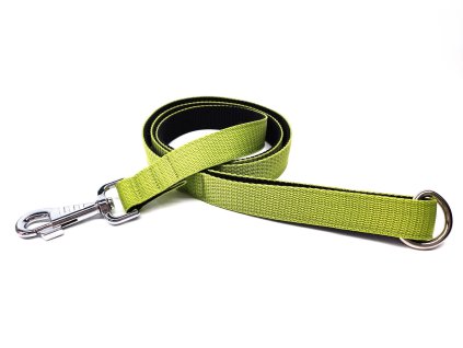 Vodítko HRÁŠKOVĚ ZELENÉ, vel. M velká karabina