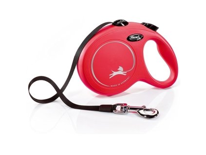 Vodítko Flexi Classic L pásek 8m 50kg červené