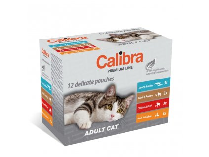 Calibta Cat kapsa Premium Adult MULTIPACK 12X100G +