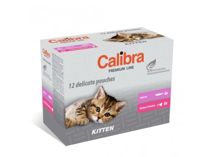 Calibra Cat kapsa Premium Kitten MULTIPACK 12X100G