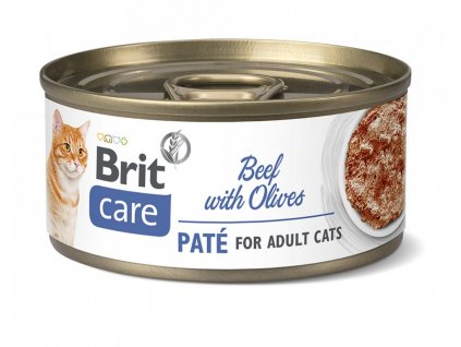 Brit Care Cat konzerva Paté Beef & Olives 70 g