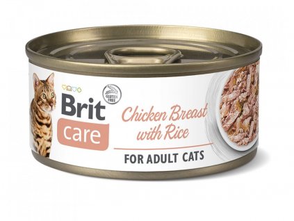 Brit Care Cat konzerva Fillets Chicken Breast & Rice 70 g