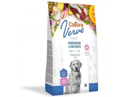 Calibra Dog Verve GF Senior Medium & Large Chicken & Duck 12 kg