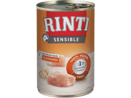 Rinti Sensible dog konz. kuře & rýže 400 g