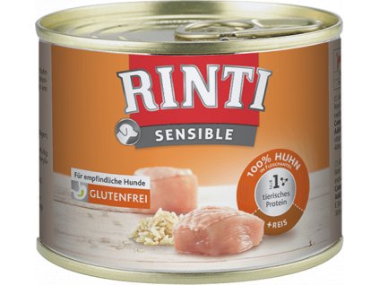 Rinti Sensible dog konz. kuře & rýže 185 g