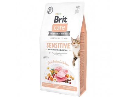 Brit Care Cat Grain Free Sensitive Healthy Digestion & Delicate Taste 7 kg