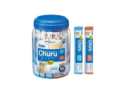 Pamlsok Inaba Vet Churu Diet cat Kura a Tuniak 50 túb 700 g