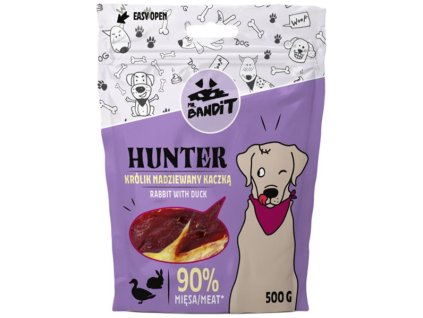 Pamlsok Mr. Bandit hunter rabbit with duck 500g