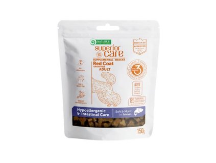 Pamlsok Natures P Superior Care red dog Hypoallergenic &  Intestinal Care Grain free Salmon 150 g