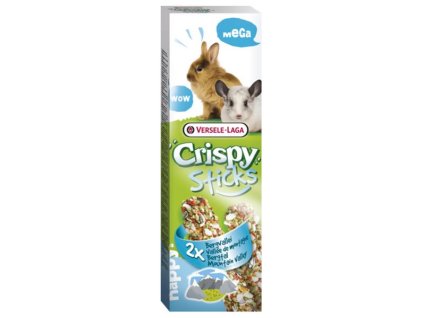 Pamlsok VL Crispy Mega Sticks Rabbits-Chinchillas "Mountain Valley"-horské údolie, králík/činčila 2 ks 140 g