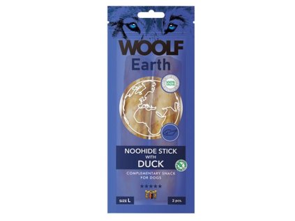 Pamlsok Woolf Dog Earth NOOHIDE L Sticks with Duck 85 g