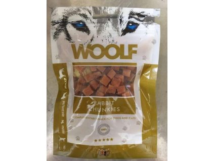 Pamlsok Woolf Dog/Cat Rabbit Chunkies 100 g