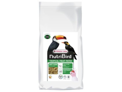 VL NutriBird Tropical Fruit Patee Premium- kompletná zmes vlhčená medom pre ovocnomilné druhy a doplnok pre papagáje a lory 5 kg